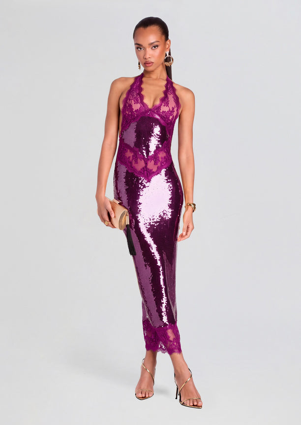 Vicky Sequin Lace Dress