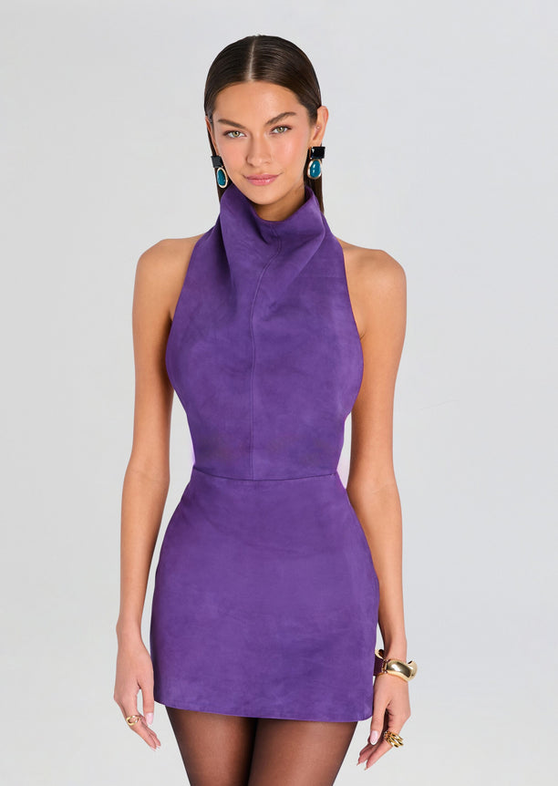 Zoriel Suede Dress