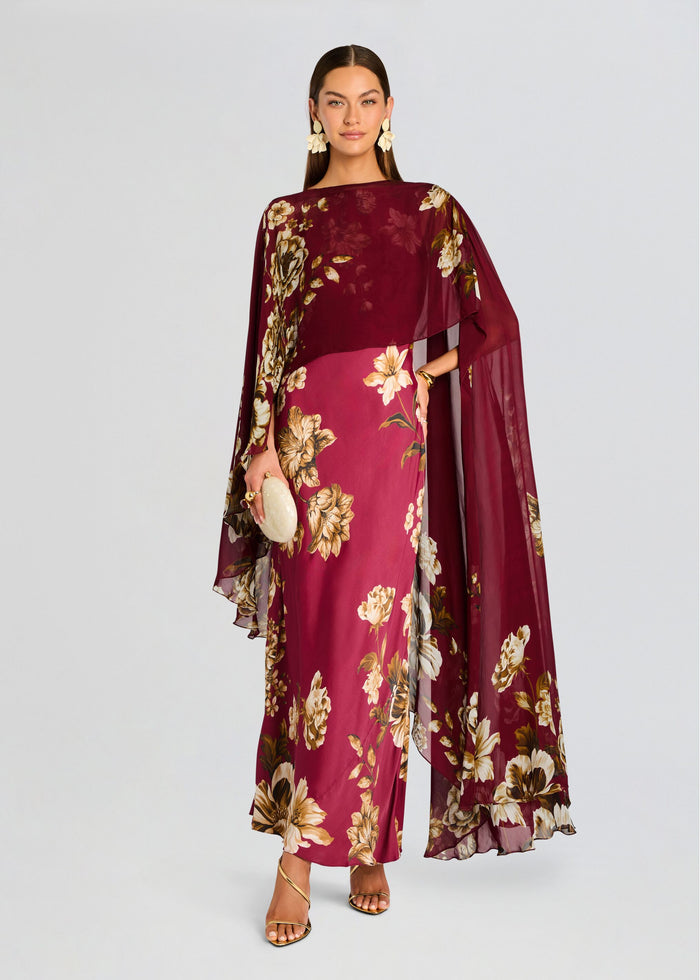 Ashi Cape With Bias Maxi Dress media 1 of 6