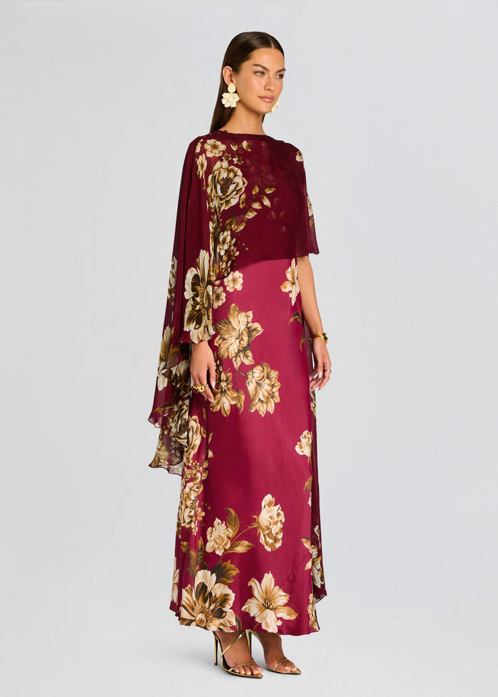 Ashi Cape With Bias Maxi Dress media 4 of 6