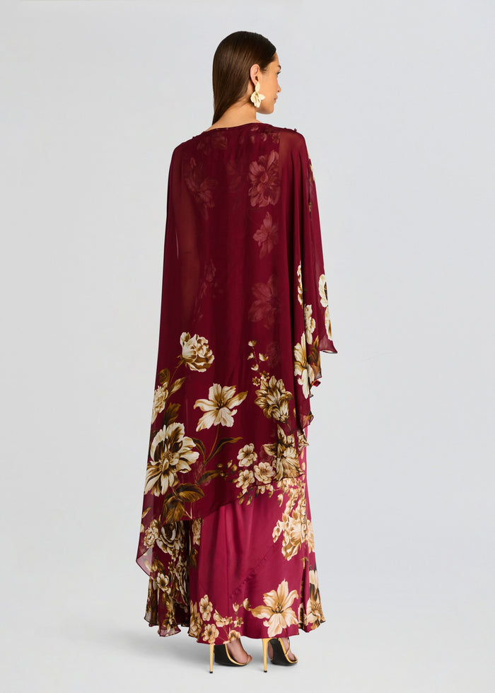 Ashi Cape With Bias Maxi Dress media 5 of 6