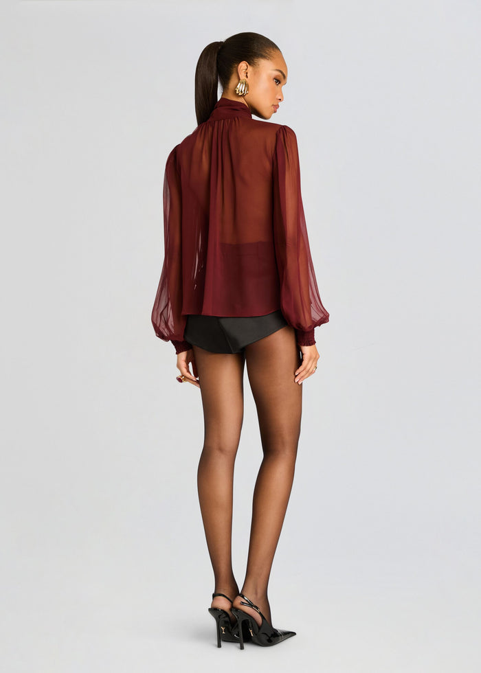 Hasli Silk Chiffon Top media 5 of 5