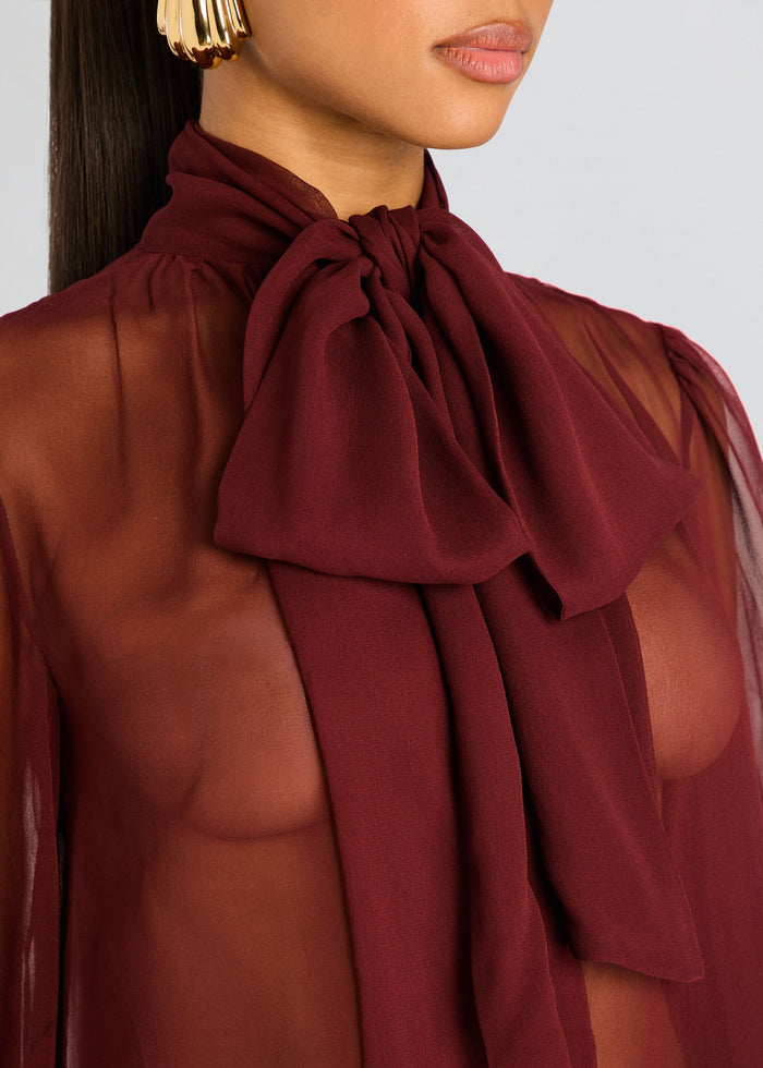 Hasli Silk Chiffon Top media 3 of 5