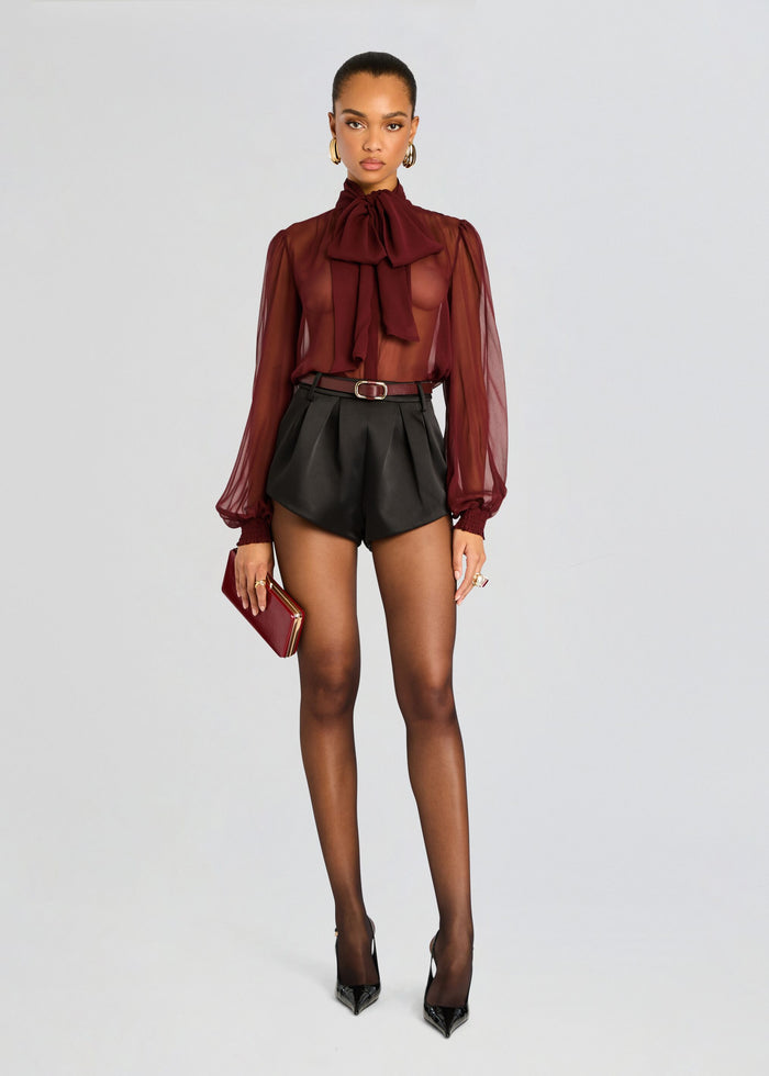 Hasli Silk Chiffon Top media 2 of 5