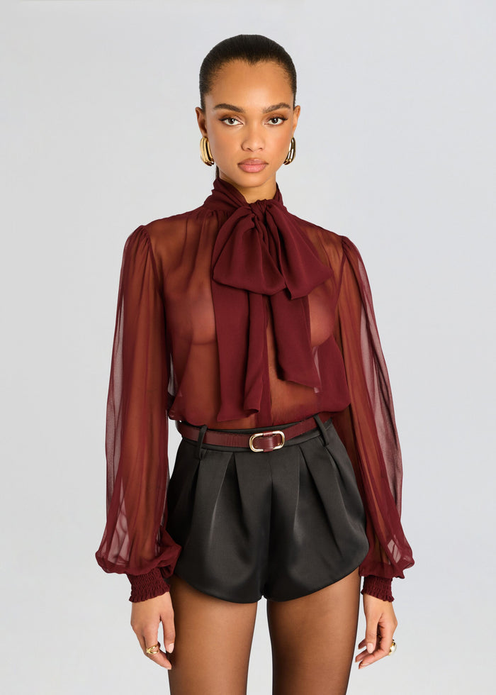 Hasli Silk Chiffon Top media 1 of 5