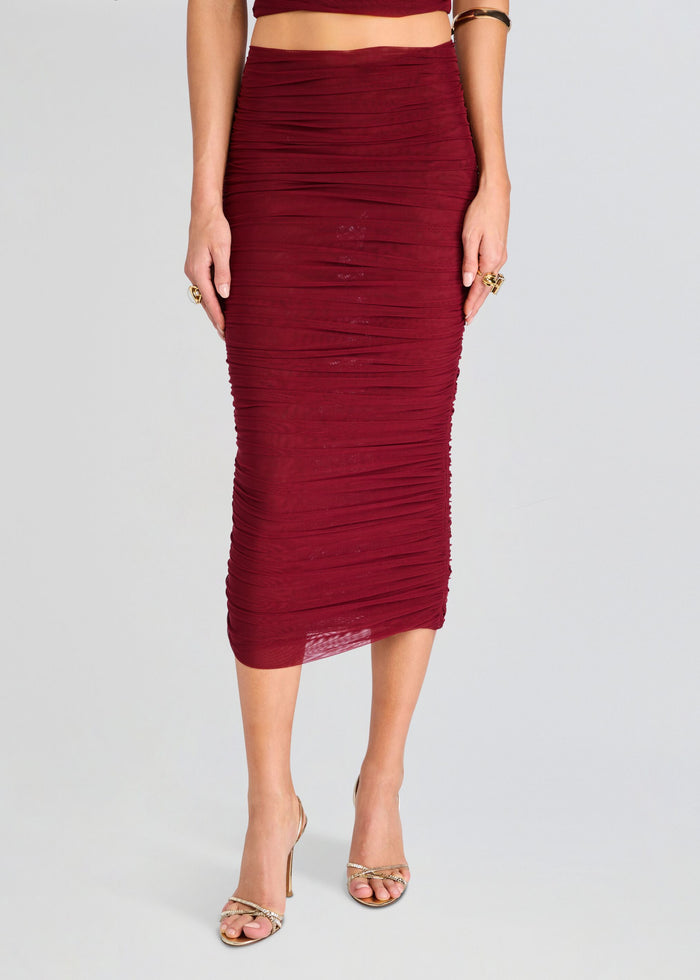 Pia Mesh Midi Skirt media 1 of 5