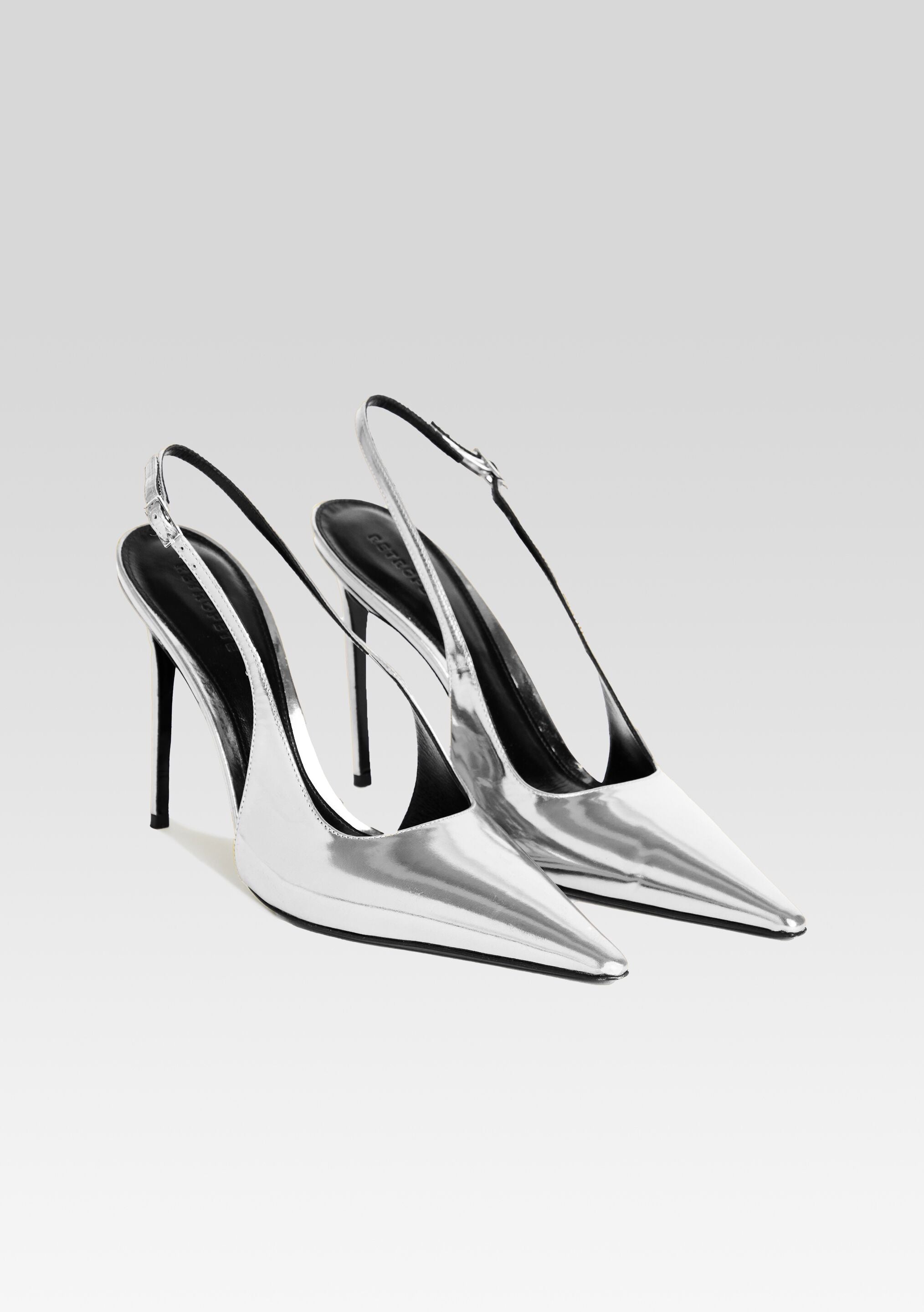 Calvin Klein Metallic Gray High Heels Women's Size 5 – MSU Surplus Store