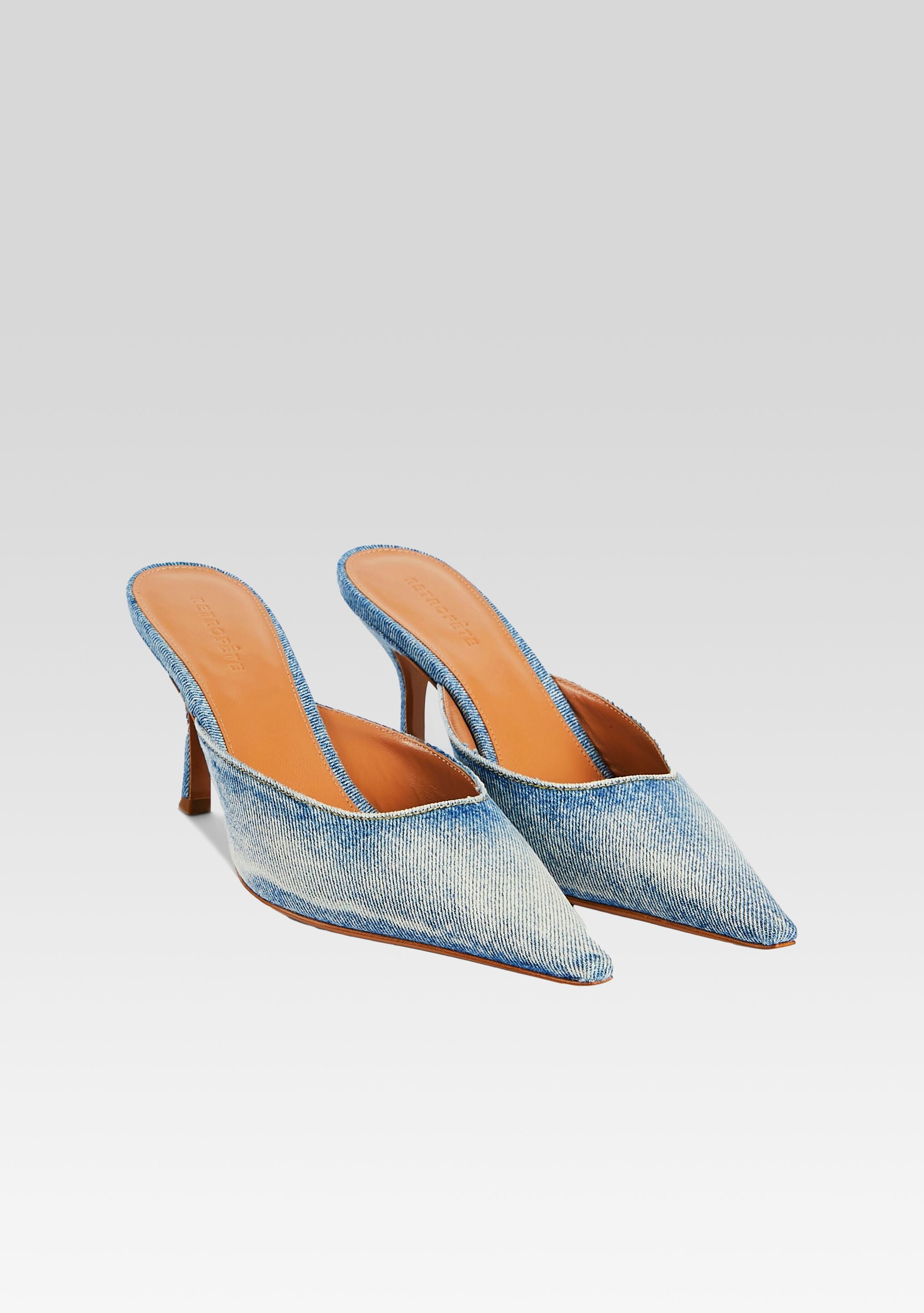 Daphne Denim Mule – Retrofete