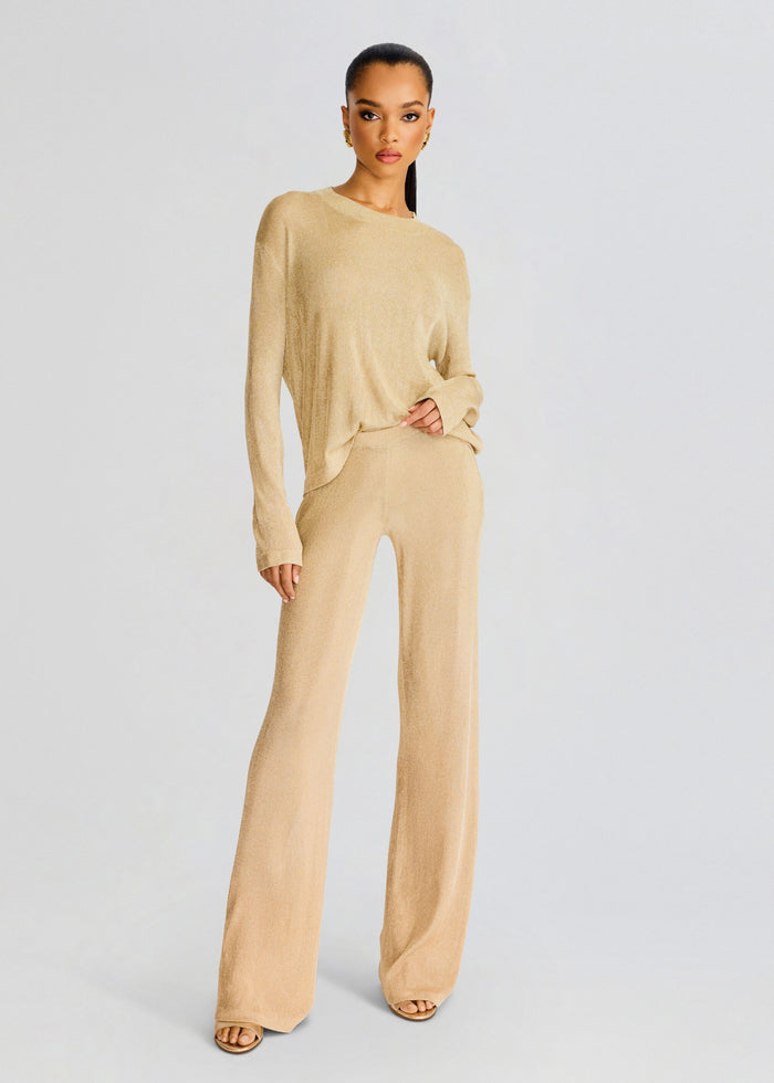 Hana Metallic Knit Top