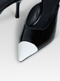 Allegra Leather Kitten Mule