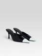 Allegra Leather Kitten Mule
