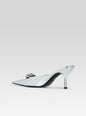 Francesca Leather Kitten Mule