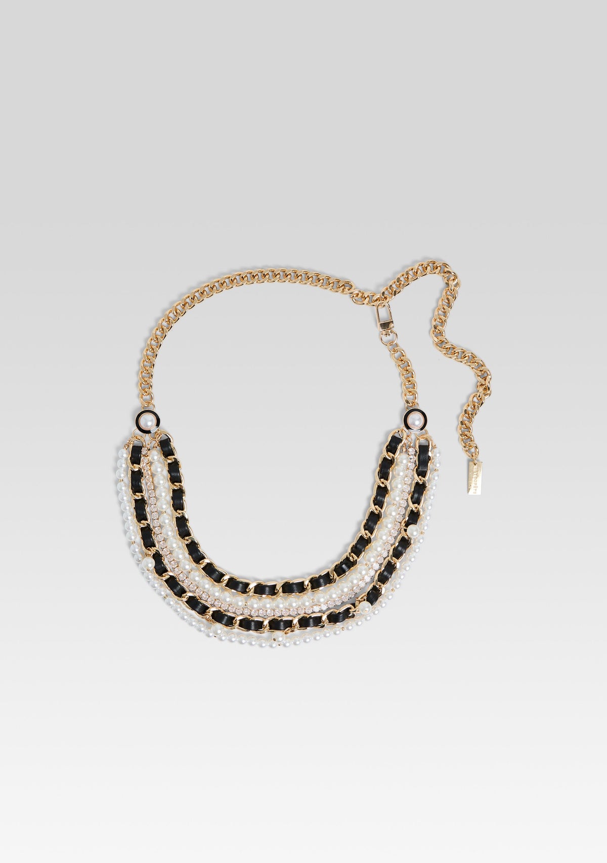 Gold and Pearl Chain Belt Triple Layer Pearl Drop Chain Belt - Etsy main image 4