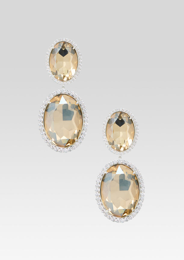 Hilma Gemstone Drop Earrings