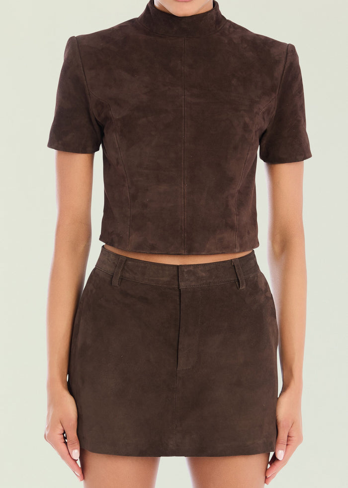 Tessi Suede Top media 1 of 5