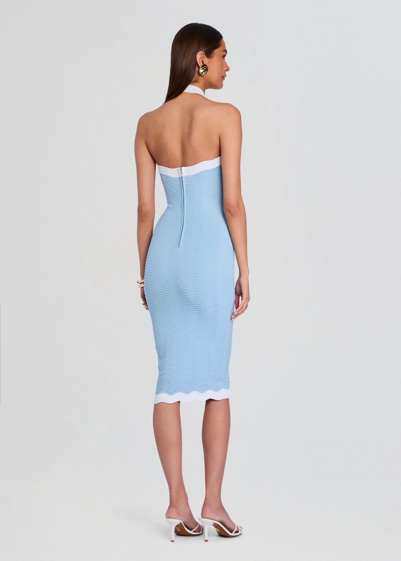 retrofte Women's Wane Rib Knit Dress - White - Casual dresses