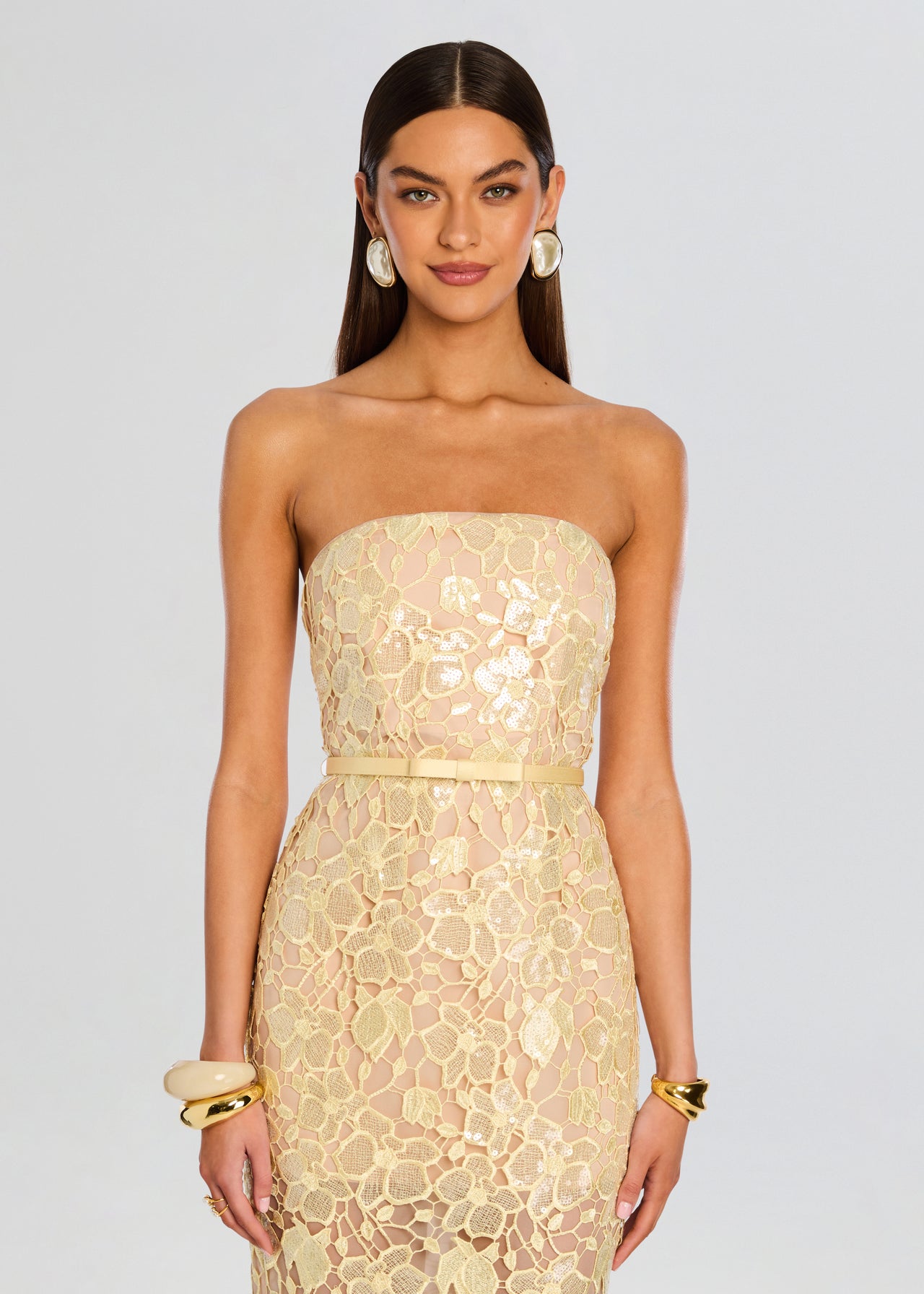 Rowena Sequin Lace Dress Retrofete Rowena Sequin Lace Dress Retrofete