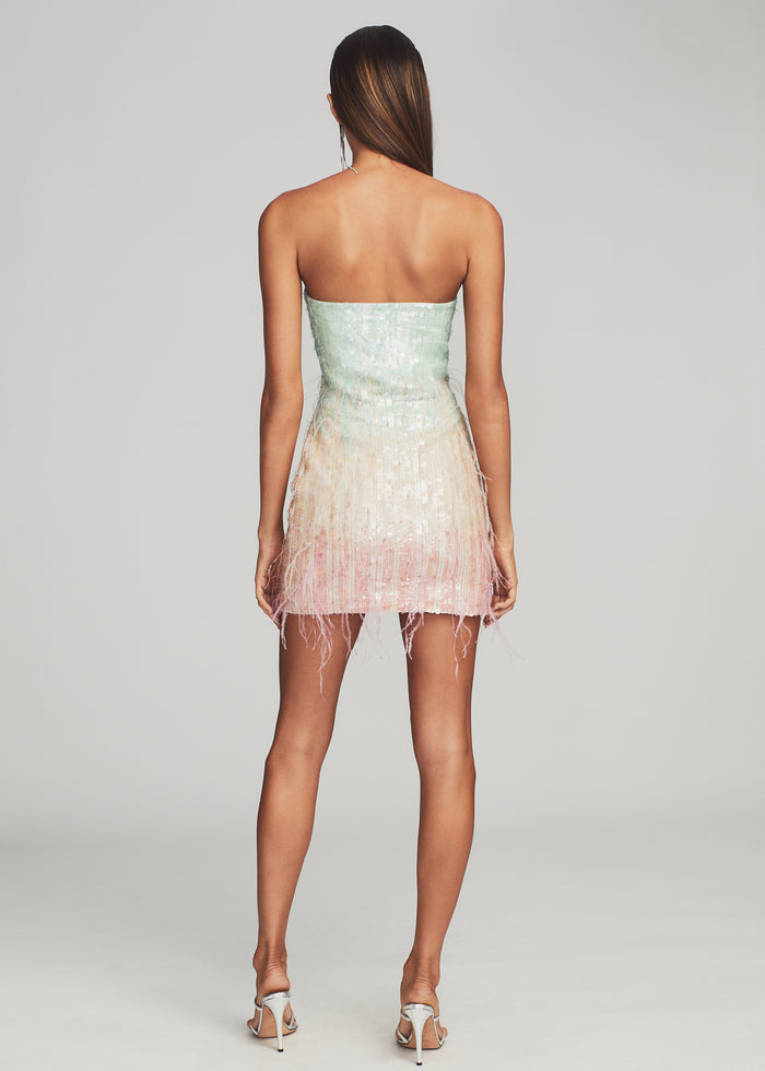 Anastasia Sequin Feather Dress - Retrofete