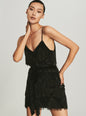 Claire Sequin Fringe Dress - Retrofete