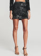 Ansley Feather Sequin Skirt - Retrofete