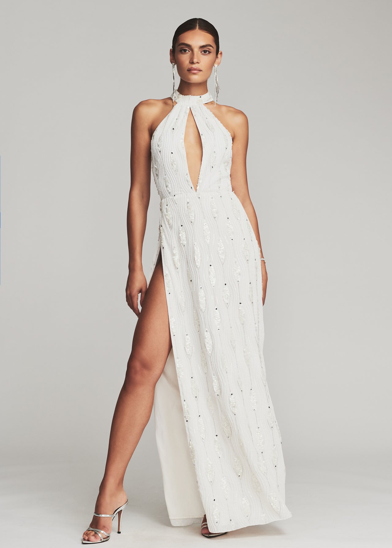 retrofete white dress Retrofte Women's Lucie - and a V Anastasia Sequin Feather Dress
