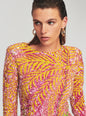 Nikki Sequin Palm Dress - Retrofete