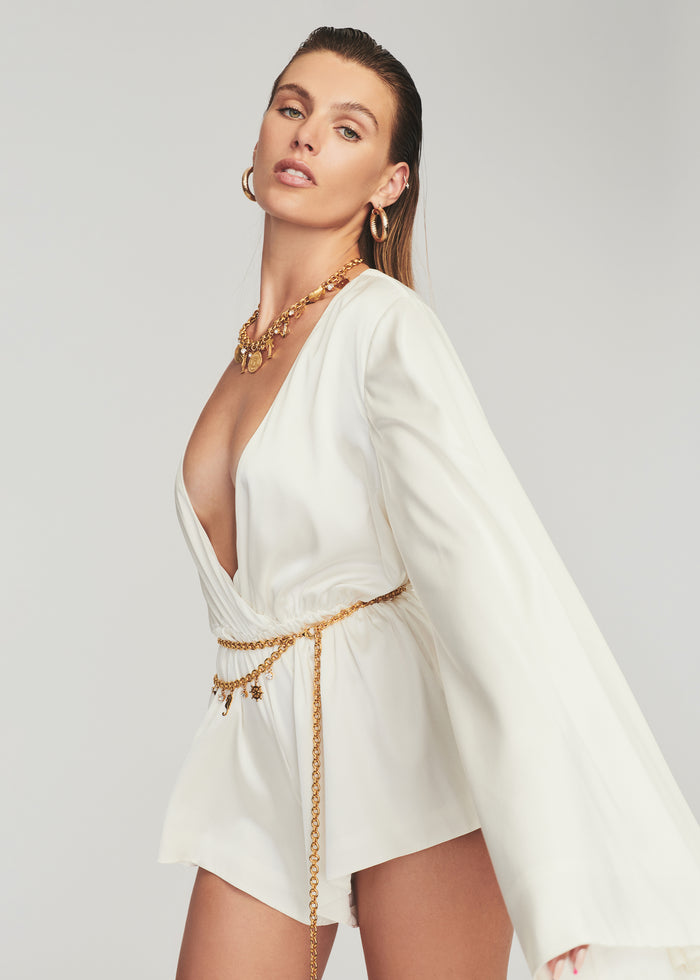 Jasper Silk Romper - Retrofete