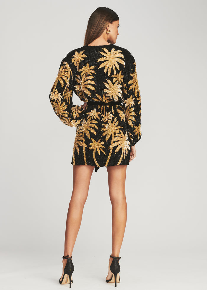 Gabrielle Sequin Palm Robe - Retrofete