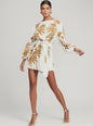 Grace Sequin Palm Dress - Retrofete thumbnail media 1 of 6