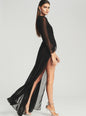 Angela Silk Chiffon Dress - Retrofete
