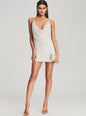 Mich Pearl Embellished Sequin Dress - Retrofete