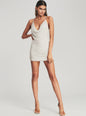 Mich Pearl Embellished Sequin Dress - Retrofete