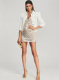 Elliana Sequin Crochet Dress - Retrofete