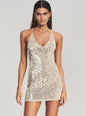 Elliana Sequin Crochet Dress - Retrofete