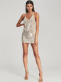 Elliana Sequin Crochet Dress - Retrofete