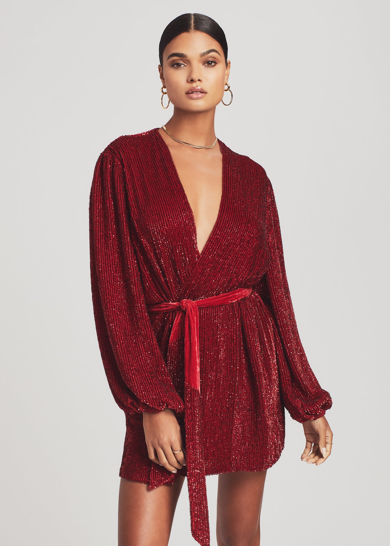 retrofete gabrielle sequin wrap dress Gabrielle Sequin Robe Retrofete