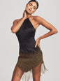 Eos Embellished Fringe Dress - Retrofete
