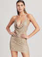 Mich Pearl Embellished Sequin Dress - Retrofete