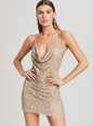 Mich Pearl Embellished Sequin Dress