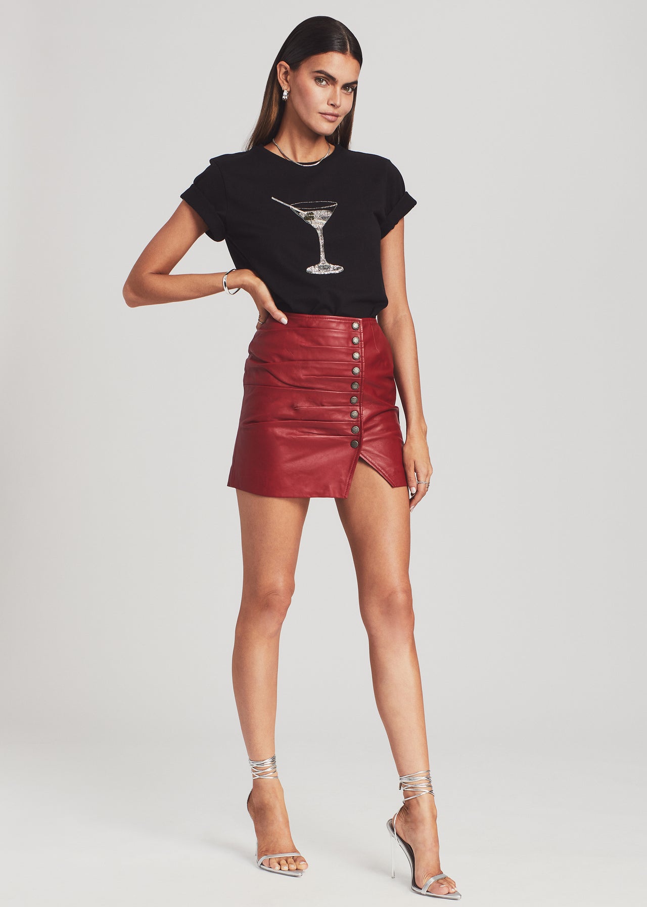 Leather Willa Skirt
