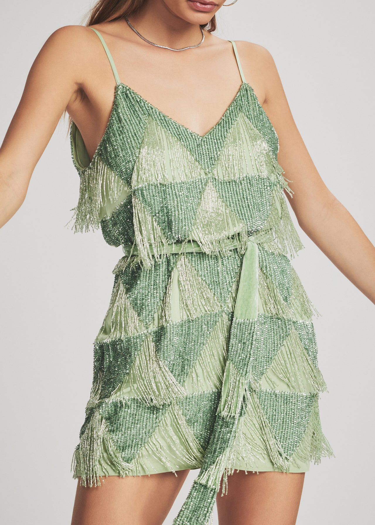 Claire Sequin Fringe Dress Retrofete Claire Sequin Fringe Dress Retrofete