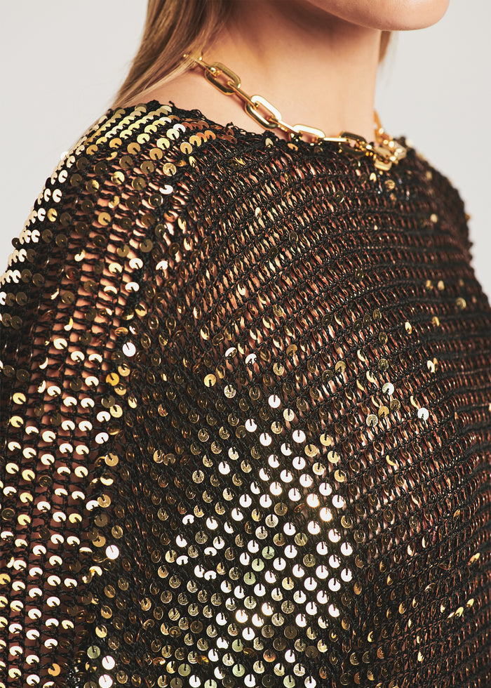 Lucia Sequin Crochet Dress - Retrofete
