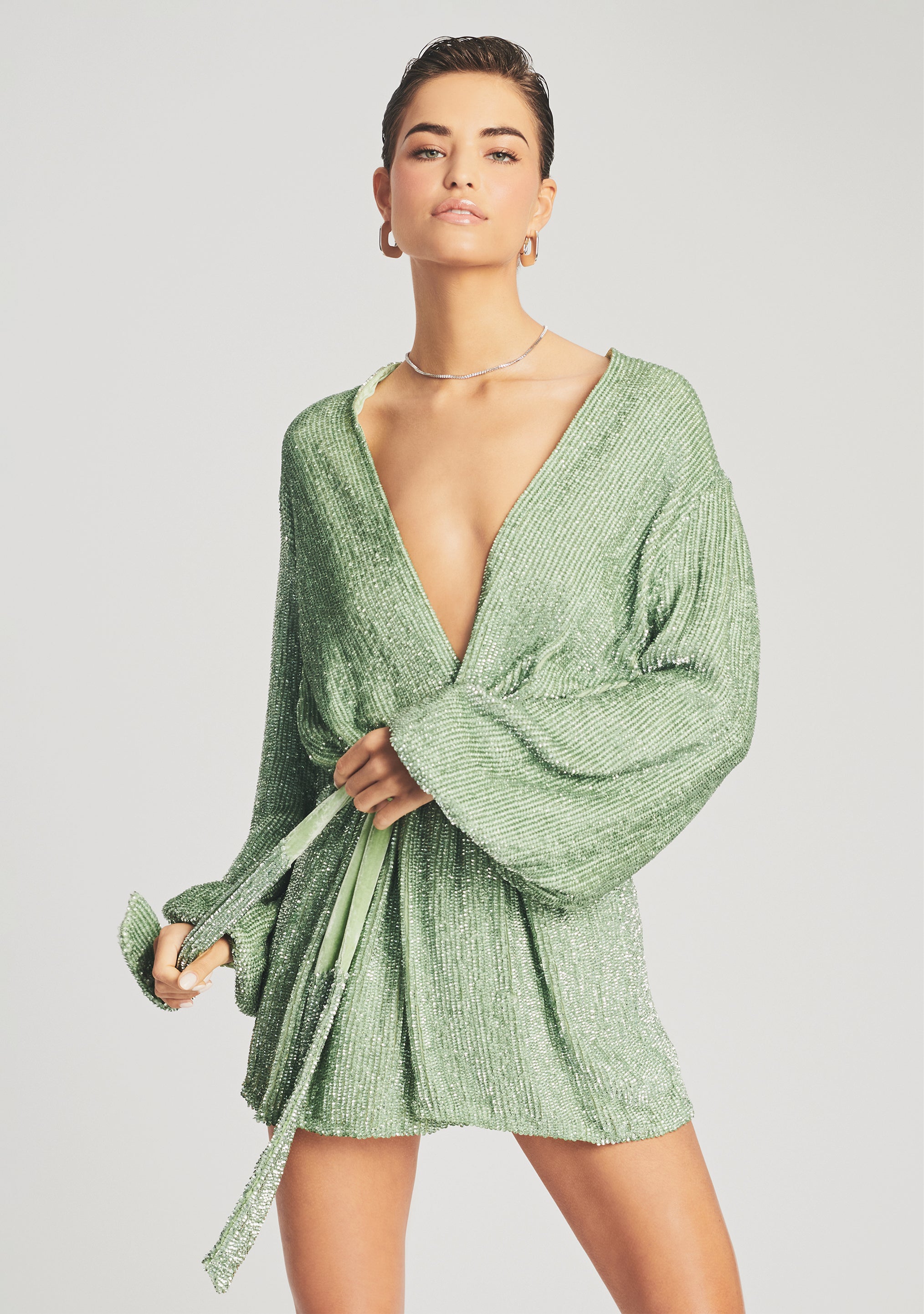 Retrofete gabrielle sales robe dress green