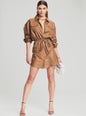 Leather Brandi Dress - Retrofete