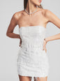 Anastasia Sequin Feather Dress - Retrofete