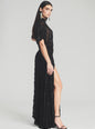 Lilo Embellished Silk Chiffon Dress