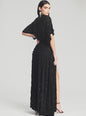 Lilo Embellished Silk Chiffon Dress - Retrofete