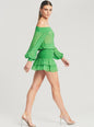 Taisha Embellished Silk Chiffon Dress - Retrofete