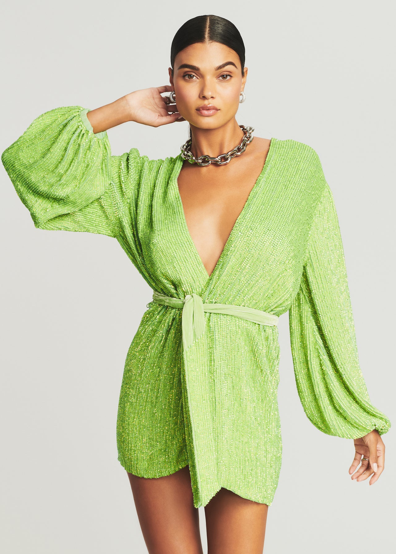 retrofete gabrielle robe dress champagne Retrofete 2025 Retrofete Gabrielle Robe Dress Retrofete Gabrielle Embellished Robe Mini Curated On LTK