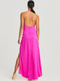 Ceres Embellished Silk Dress - Retrofete